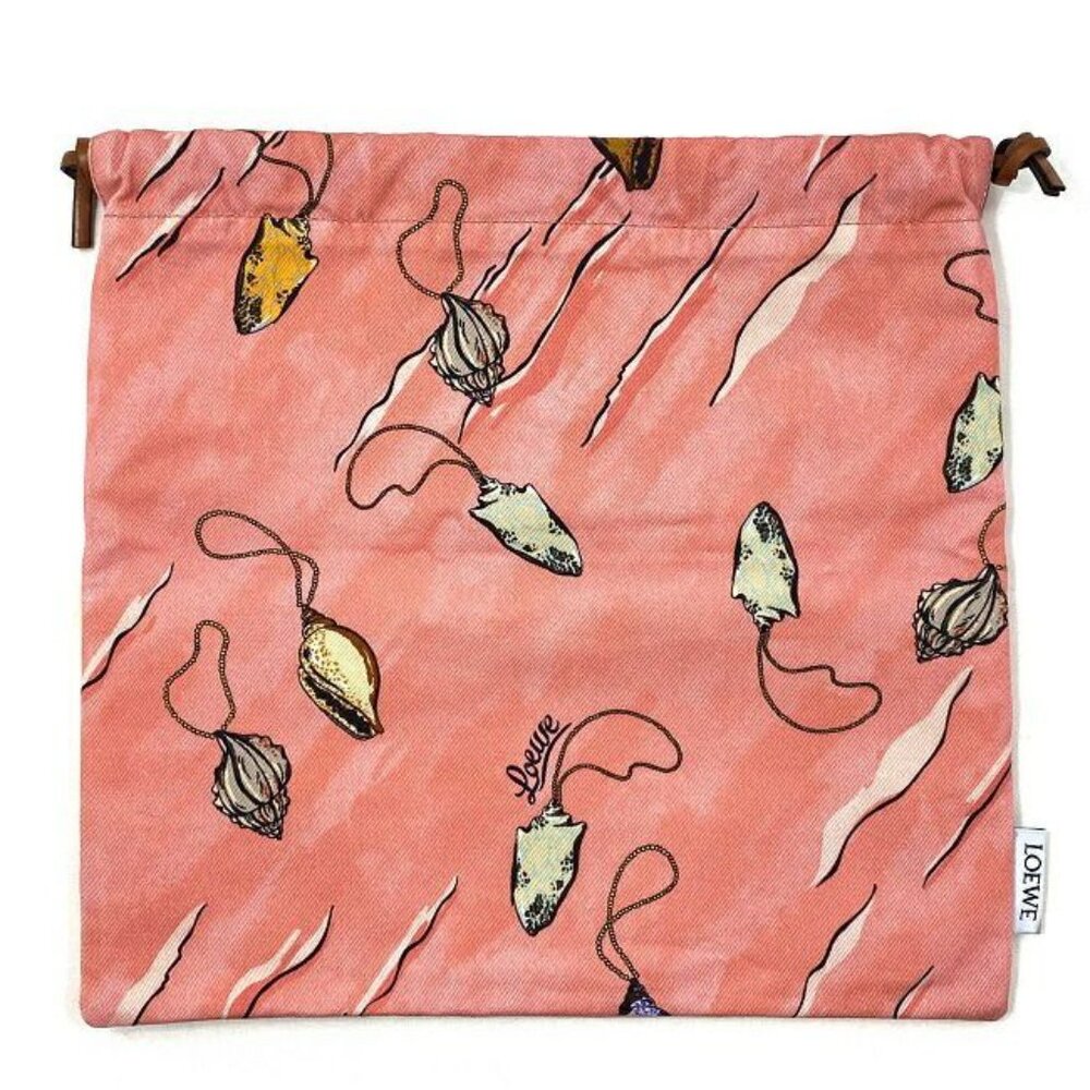 Loewe Draw String Pouch Draw String Rings Pink Mu… - image 3